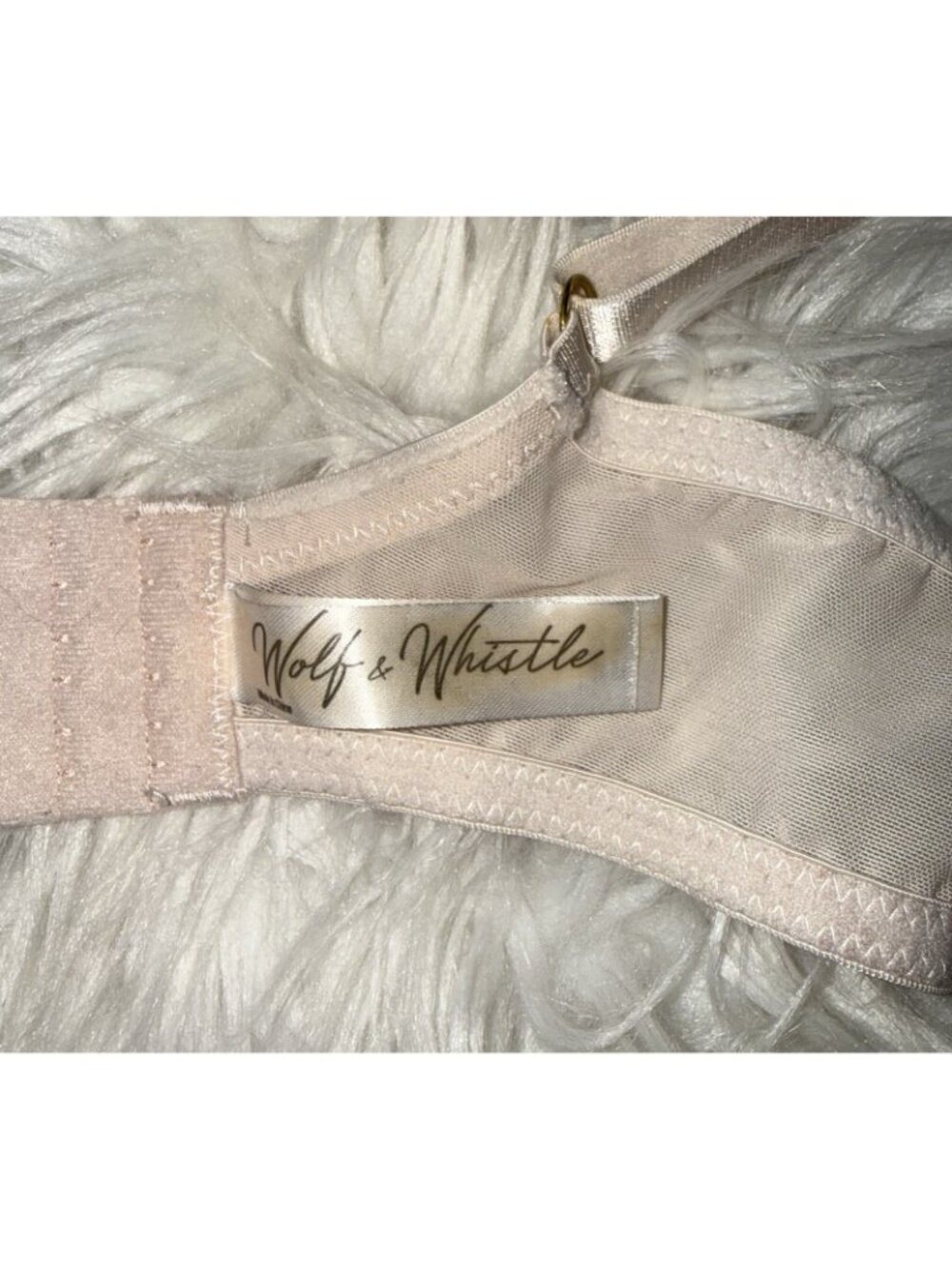 Wolf and Whistle Strappy Cage Bra Embroidered Floral Lace UW Womens 32C Pink - Picture 6 of 6